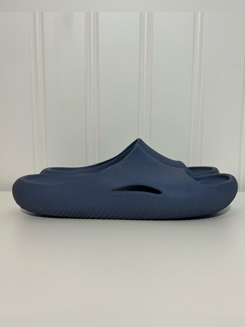 Crocs mellow recovery navy blue sandals slides